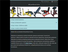 Tablet Screenshot of km-posilovaci-lavice.com